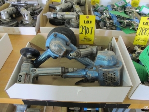 LOT (4) ASSORTED CLECO AIR GRINDERS (W-51) LOADING & HANDLING FEE $5-